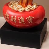 24.8″ Feng Shui Decor Gold Coin Money Tree Resin for Office Living Room