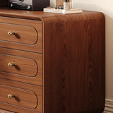 24″ L-Shaped Wood Frame Desk - Walnut Top, Modern Design with Drawers, Shelves, Storage, Rotating Feature