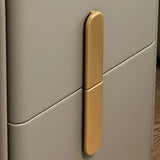 24″ Narrow Bedside Table - Off-White Modern Wood Nightstand Only