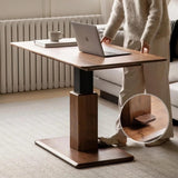 24″ Rectangle Adjustable Height Desk - LiftTop Solid Natural Wood