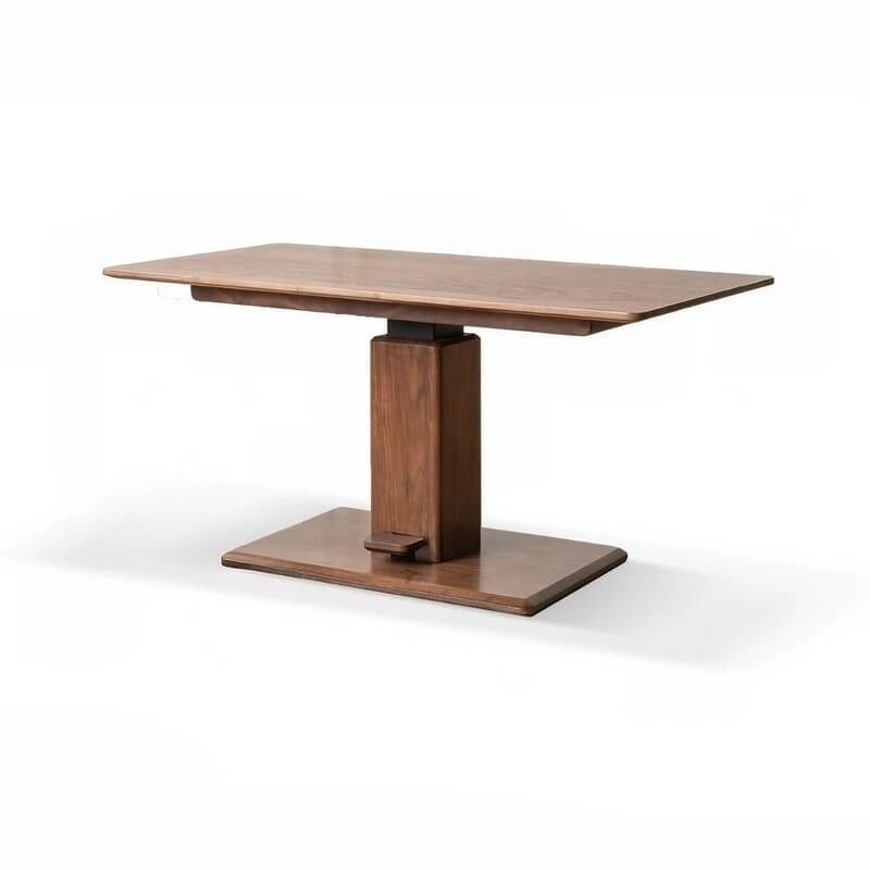 24″ Rectangle Adjustable Height Desk - LiftTop Solid Natural Wood