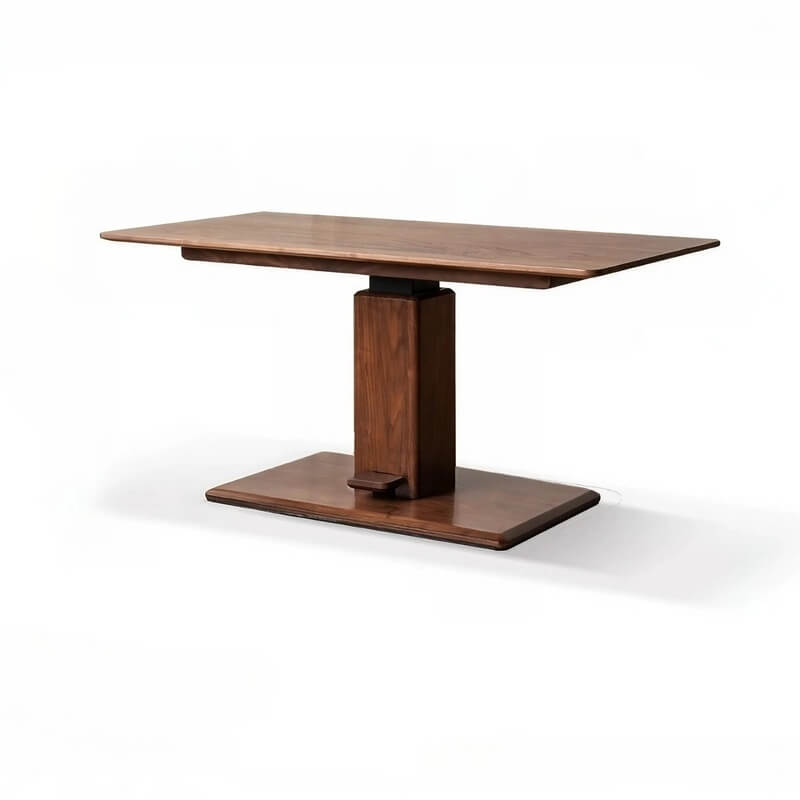 24″ Rectangle Adjustable Height Desk - LiftTop Solid Natural Wood