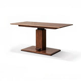 24″ Rectangle Adjustable Height Desk - LiftTop Solid Natural Wood