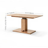 24″ Rectangle Adjustable Height Desk - LiftTop Solid Natural Wood