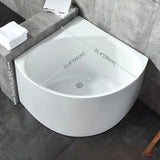 29.92″ Acrylic Deep Soaking Corner Tub - Modern Style - Sector Standalone