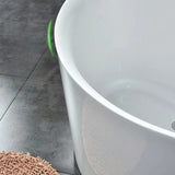 29.92″ Acrylic Deep Soaking Corner Tub - Modern Style - Sector Standalone