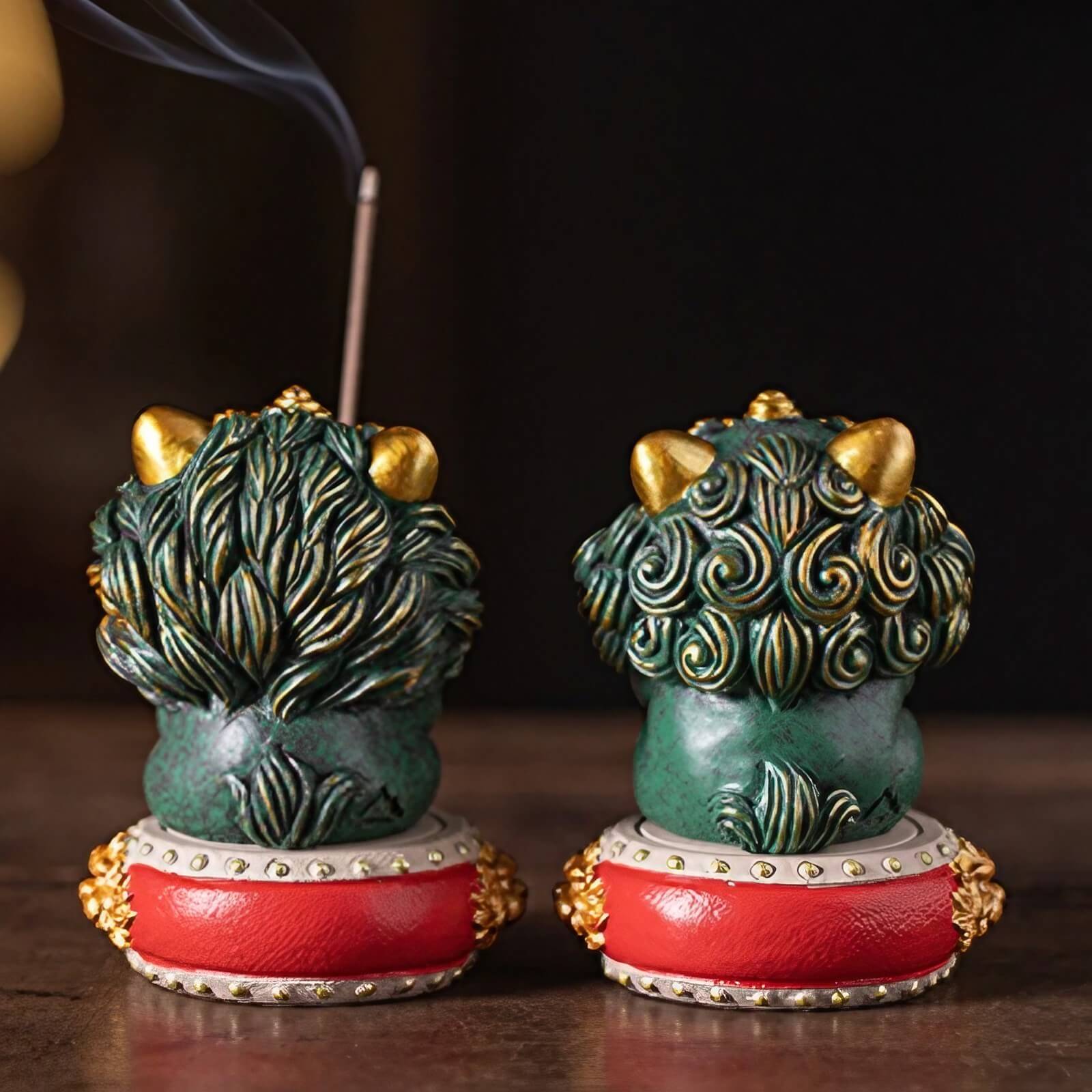 3.4″ Stone Fortune Lion Feng Shui Decor Suitable for Office Living Room