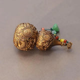 3.5″ Pure Copper Gourd Feng Shui Decor for Office and Living Room