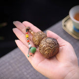 3.5″ Pure Copper Gourd Feng Shui Decor for Office and Living Room