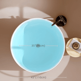 31.5″ Acrylic Soaking Bathtub - Round Modern Freestanding Style