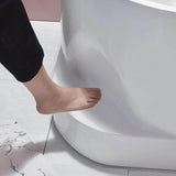 31.5″ Irregular Corner Tub - Deep Soaking, Modern Acrylic Bathtub Step