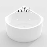 31.5″ Sector Shaped Acrylic Corner Tub - Deep Soaking, Modern Style, Standalone