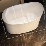 31″ Oval Deep Soaking Bathtub - Acrylic Modern Style