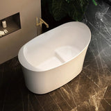31″ Oval Deep Soaking Bathtub - Acrylic Modern Style
