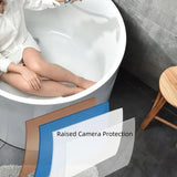 35.43″ Corner Tub - Standalone Modern Irregular Deep Soaking Acrylic Bath