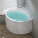 35.43″ Sector Shape Deep Soaking Corner Tub - Standalone, Modern Acrylic