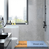 39.4″ Back To Wall Whirlpool Acrylic Soaking Bathtub - Japanese Style - Modern