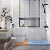 39.4″ Oval Freestanding Soaking Bathtub - Modern Acrylic Japanese Style