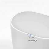 39.4″ Oval Freestanding Soaking Bathtub - Modern Acrylic Japanese Style