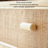 47" Rattan Dresser - 2 Drawers - Natural - Japandi Style