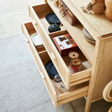 47" Rattan Dresser - 2 Drawers - Natural - Japandi Style