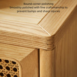 47" Rattan Dresser - 6 Drawers - Natural - Modern Chinese Style