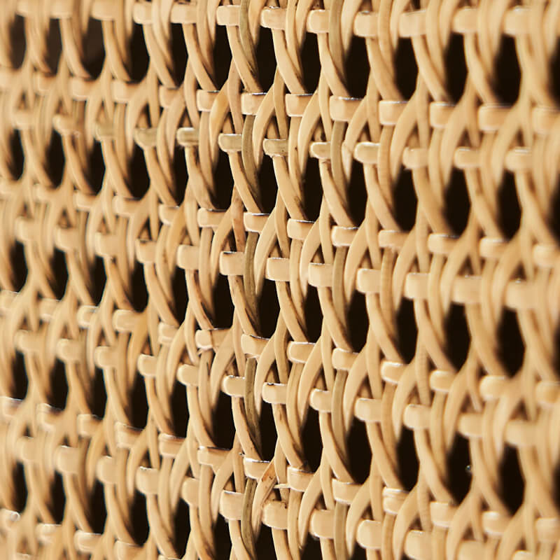47" Rattan Dresser - 6 Drawers - Natural - Modern Chinese Style