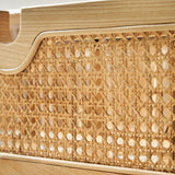 47" Rattan Dresser - 6 Drawers - Natural - Modern Chinese Style