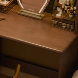 59″ L Shaped Desk Wood Sled Base Black Walnut Rustic Storage Rotating Shelves