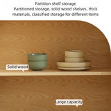 59" Rattan Dresser - Natural Japandi Style with Doors and Shelves