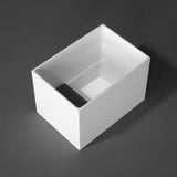 8″ Depth Modern Acrylic Rectangle Deep Soaking Bathtub