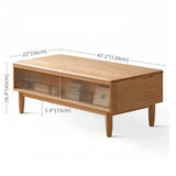 Adjustable Height Desk Solid Wood - White Rectangle Top - LiftTop Storage