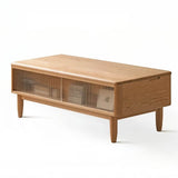 Adjustable Height Desk Solid Wood - White Rectangle Top - LiftTop Storage