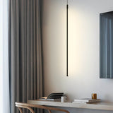 57" Mini Cylinder Black LED Pendant Light Single Light