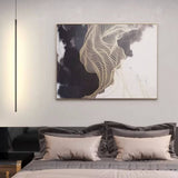 57" Mini Cylinder Black LED Pendant Light Single Light