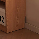 L Shaped Desk 60″ Rustic Style with Storage - Frame Base, Wood Top, Natural Color, Shelves and Drawers