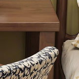 L Shaped Desk 60″ Wood Frame Black Walnut with Storage Drawers Rotating Modern