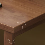 L Shaped Desk 60″ Wood Frame Black Walnut with Storage Drawers Rotating Modern