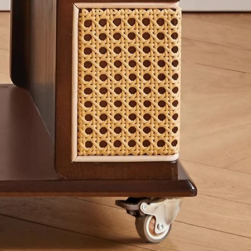 Mobile LiftTop Storage Desk 72″ Solid Wood - Adjustable Height - Rectangle - Walnut