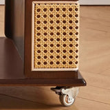 Mobile LiftTop Storage Desk 72″ Solid Wood - Adjustable Height - Rectangle - Walnut