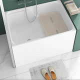 Modern 16″ Rectangle Deep Soaking Bathtub - Acrylic