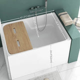 Modern 16″ Rectangle Deep Soaking Bathtub - Acrylic