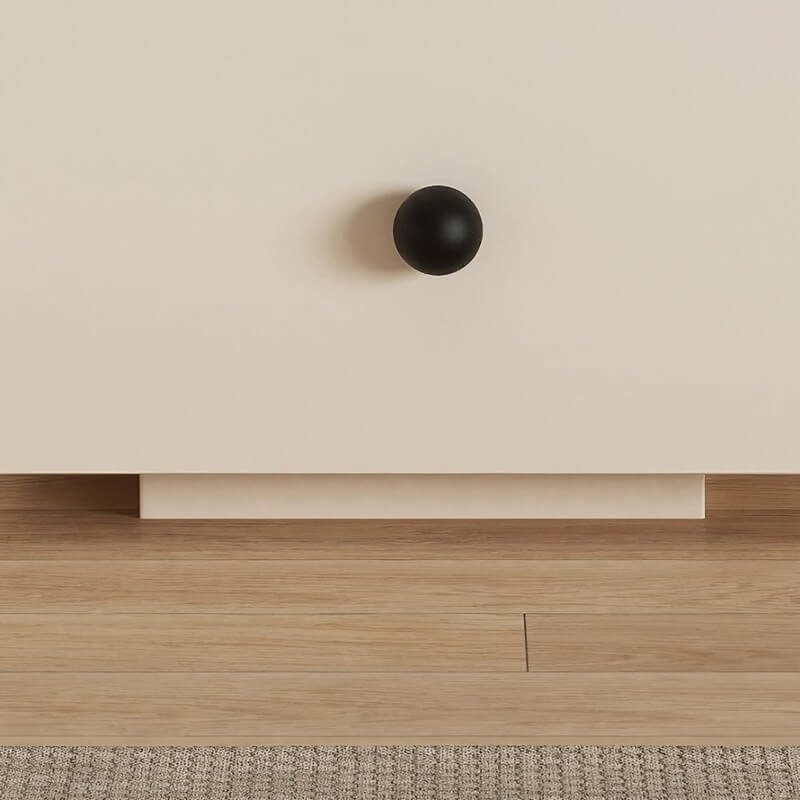 Narrow Bedside Table in Walnut - Solid Wood with Drawers and Shelves - Scandinavian-style