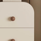 Narrow Bedside Table in Walnut - Solid Wood with Drawers and Shelves - Scandinavian-style