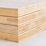 Narrow Off-White Wood Bedside Table - 3 Drawers, Scandinavian Style