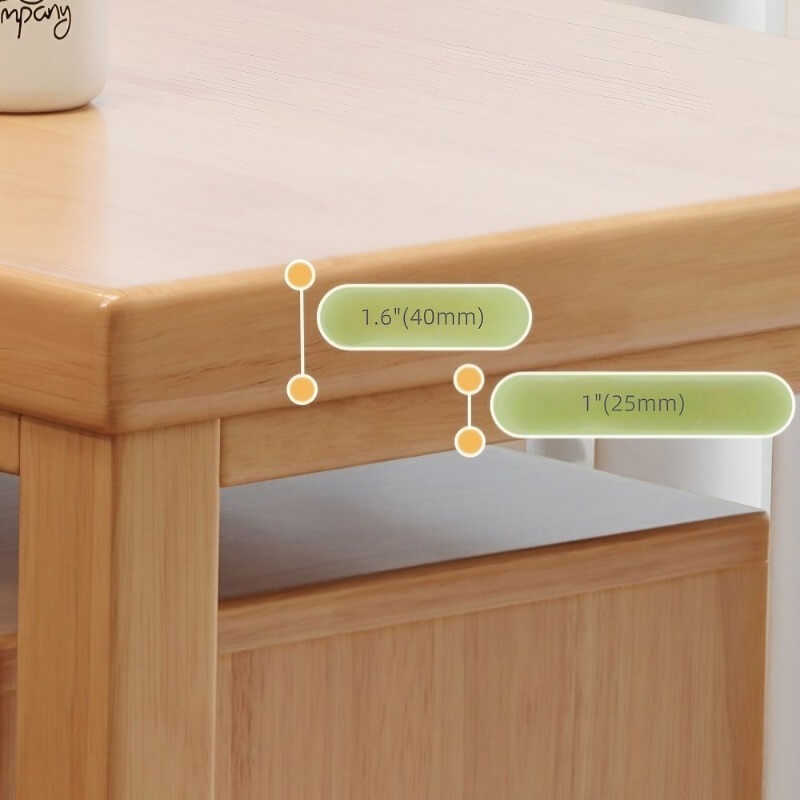 Nordic Style L-Shaped Desk 60″ - White+Natural Wood, Wood Trestle Base, with Storage and Shelves