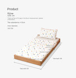 Oak, Beech solid wood floor bed with pulley toddler bed<