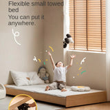 Oak, Beech solid wood floor bed with pulley toddler bed<