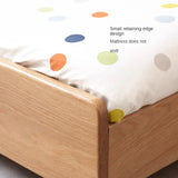 Oak, Beech solid wood floor bed with pulley toddler bed<