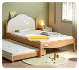 Oak, Beech solid wood floor bed with pulley toddler bed<